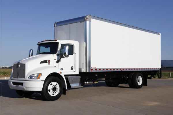 Box truck for secure, enclosed freight delivery